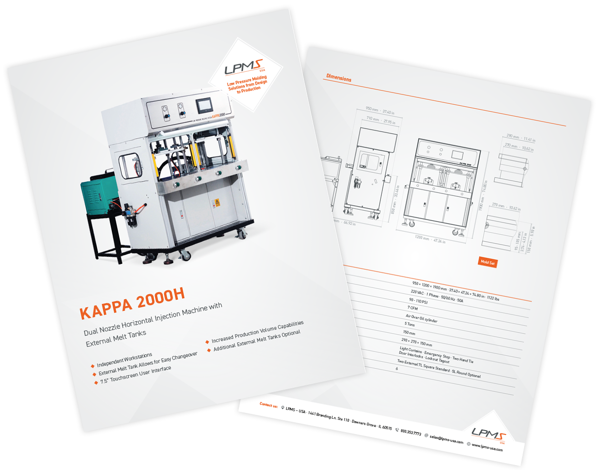 Technical Data Sheet KAPPA 2000 Low Pressure Molding Machine